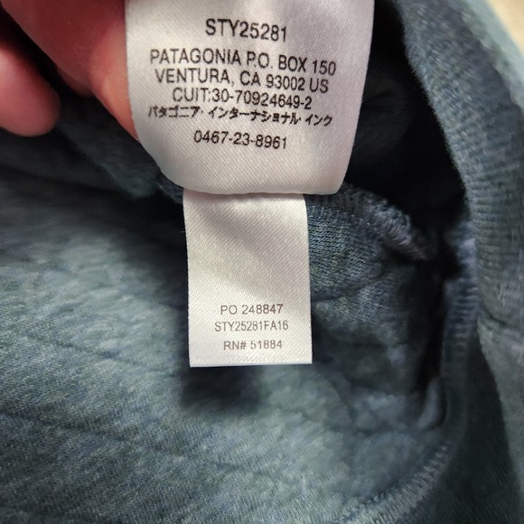 Patagonia Sweatshirt Women Medium Quilted Snap T Pullover Organic Cotton Gray - Picture 8 of 12